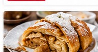Swiss apple strudel